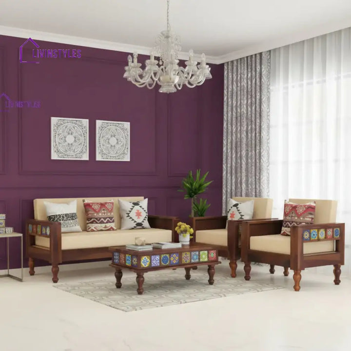 Neo solid Sheesham Wood Sofa Set