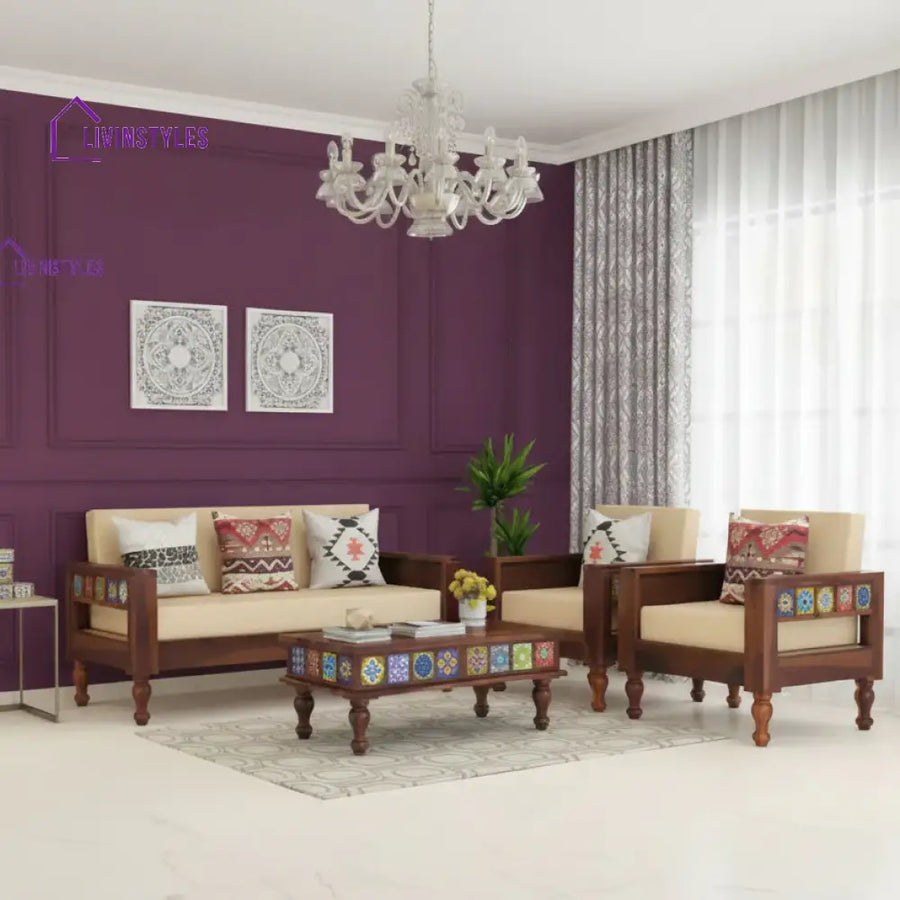 Neo solid Sheesham Wood Sofa Set