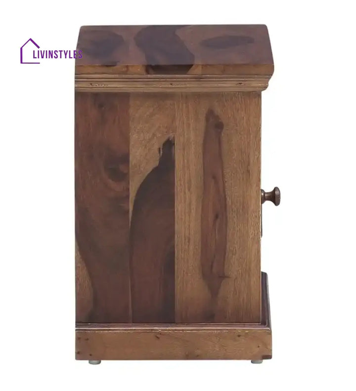 Niware Solid Wood Sheesham Bedside Table Bedroom Furniture Sets