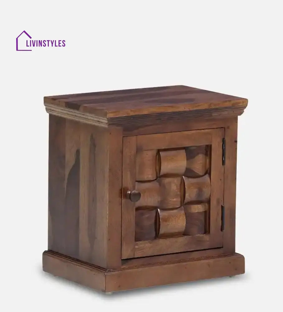 Niware Solid Wood Sheesham Bedside Table Bedroom Furniture Sets