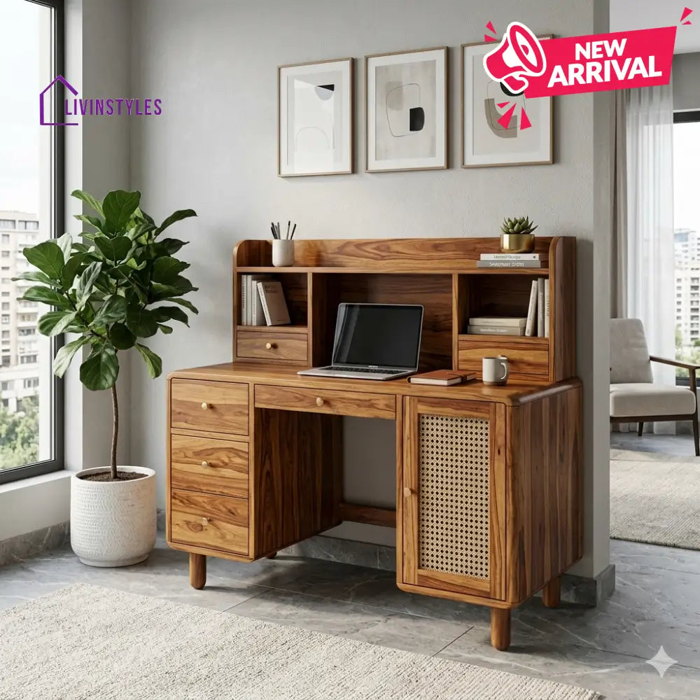 John Solid Wood Study Table for Home