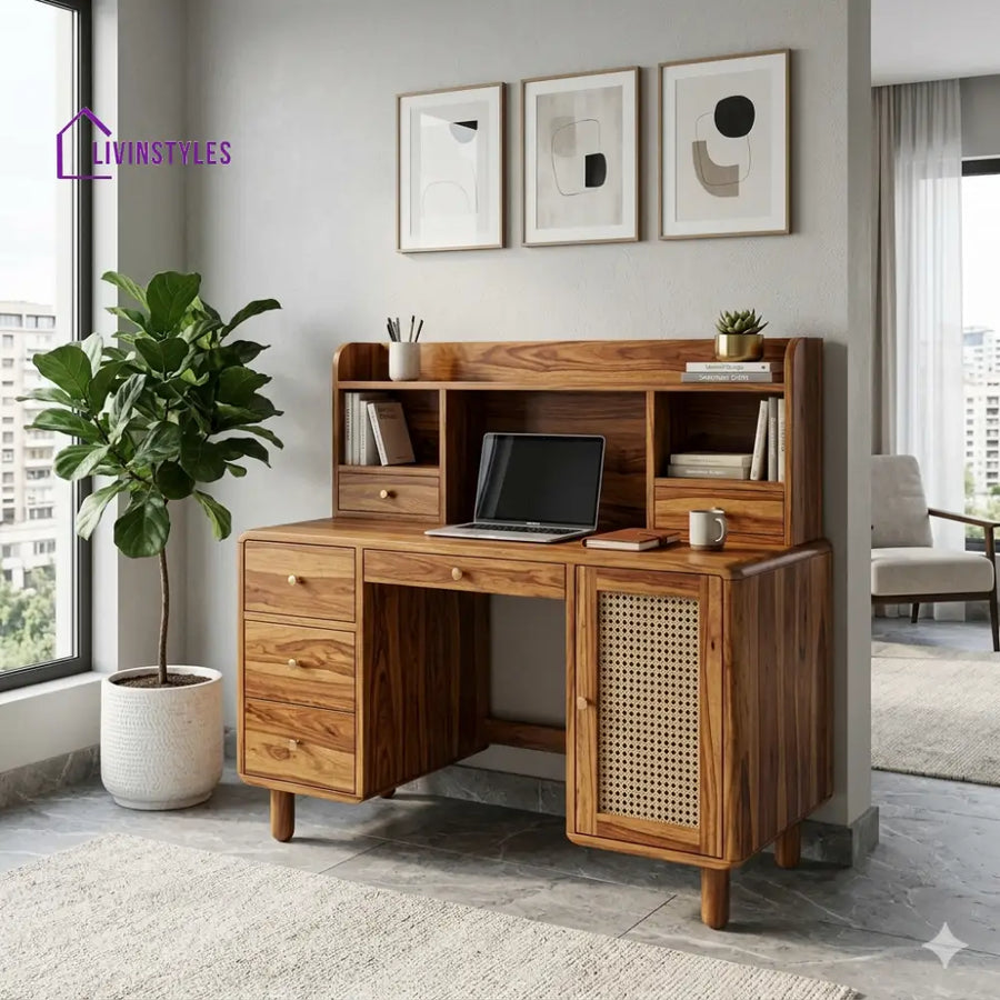 John Solid Wood Study Table for Home