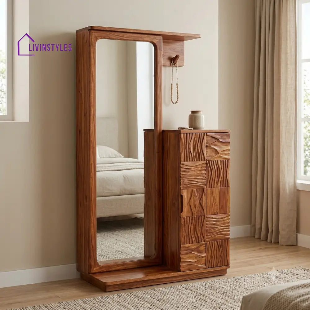 Jonathan Premium Solid Wood Dressing Table for Bedroom | New Designer Dressing Unit