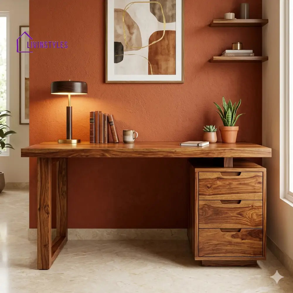 Jonathan Solid Sheesham Wood Study Table for Home
