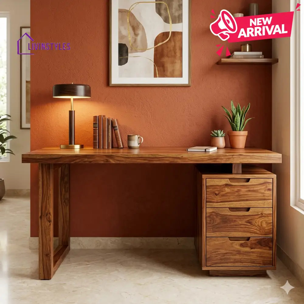 Jonathan Solid Sheesham Wood Study Table for Home