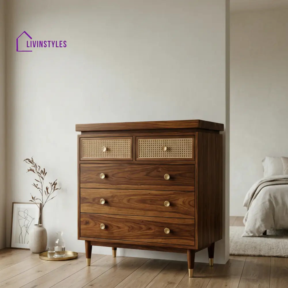 Jordan Solid Sheesham Wood Chest Of Drawers for Living Room | Bedroom