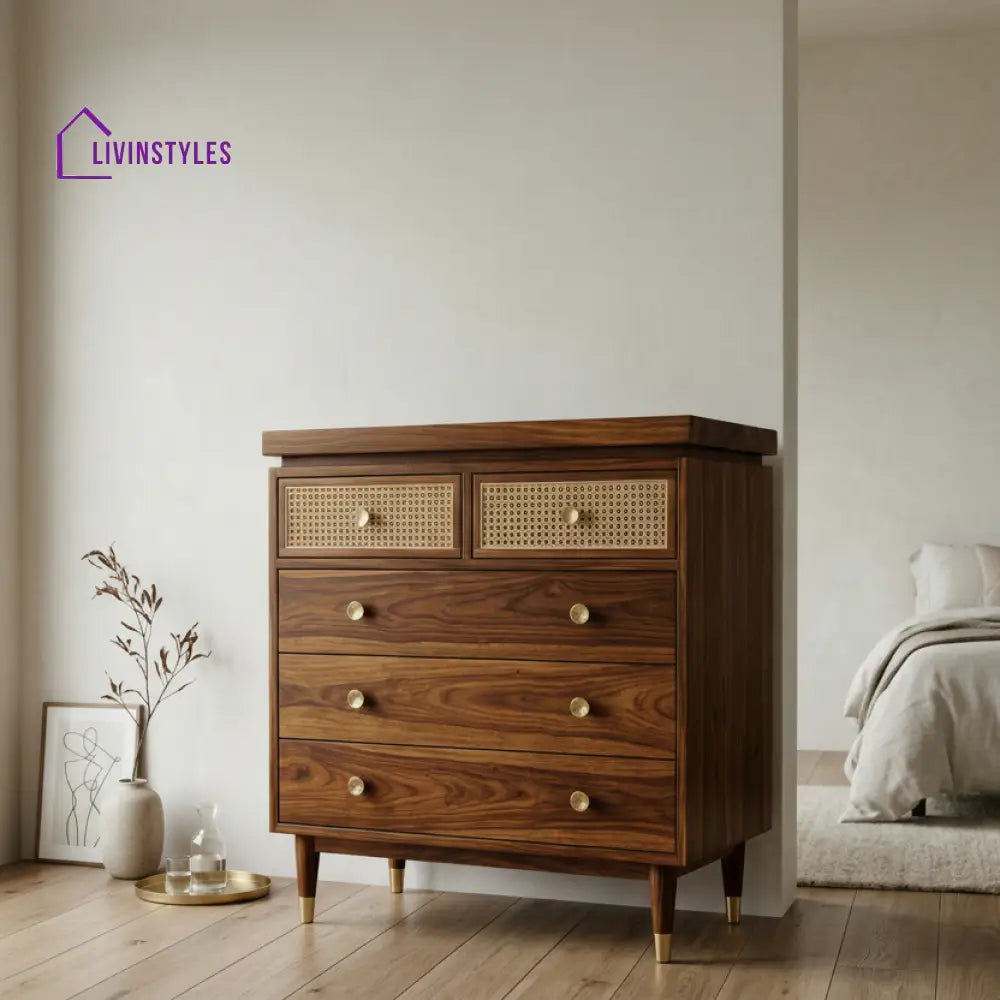 Jordan Solid Sheesham Wood Chest Of Drawers for Living Room | Bedroom