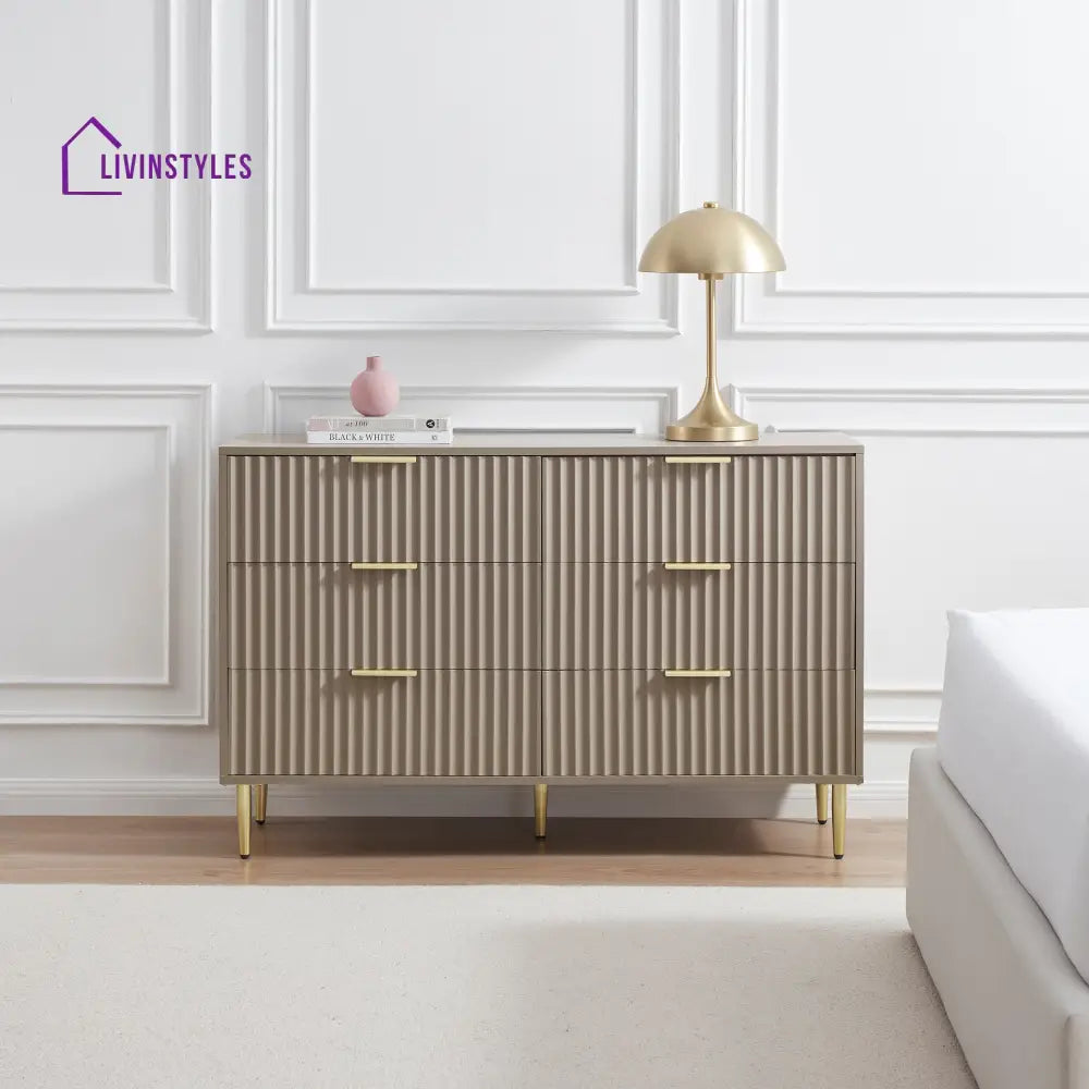 Jorge 6 Drawer Chest for Living Room - Chest of Drawers