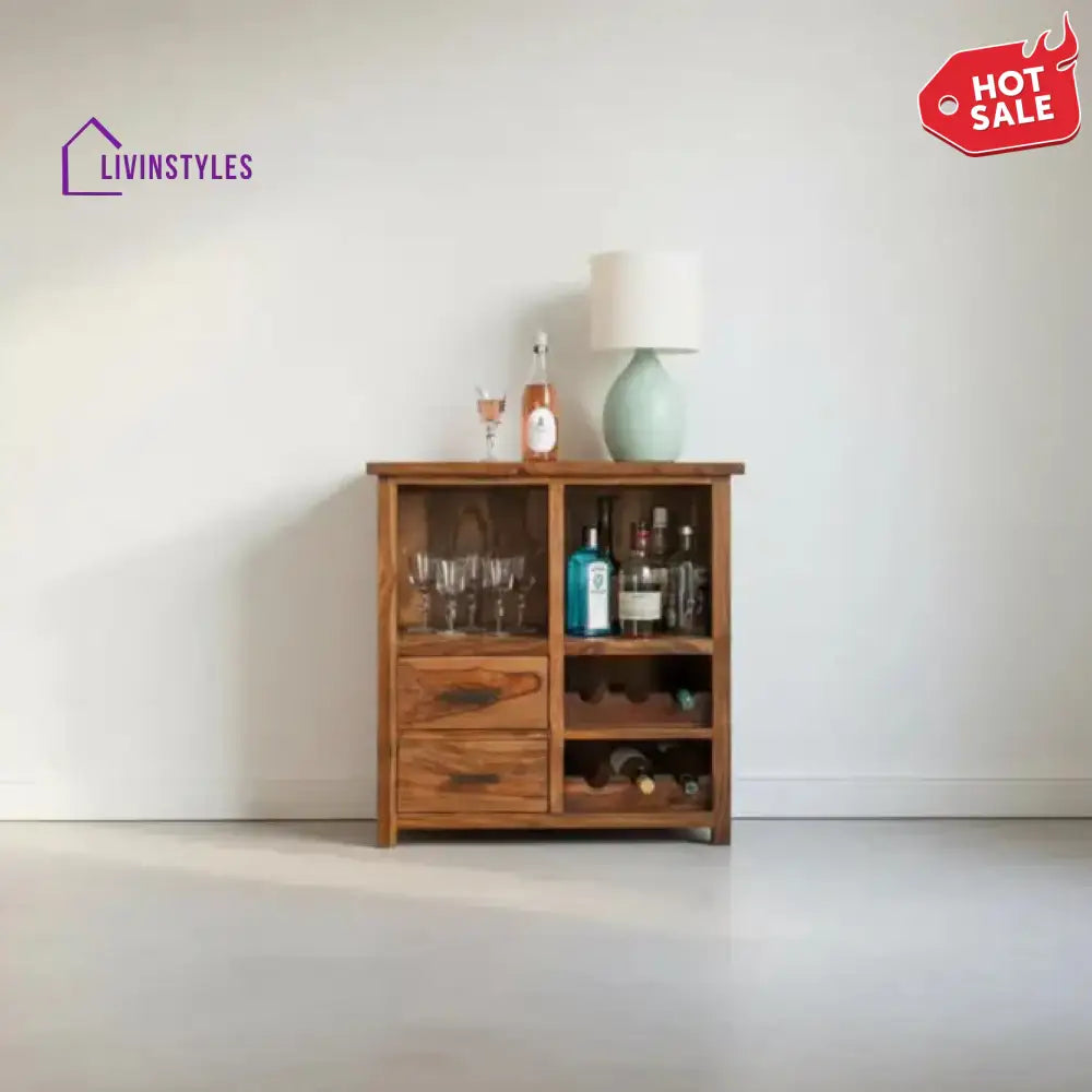 Josefina Sheesham Wood Bar Cabinet