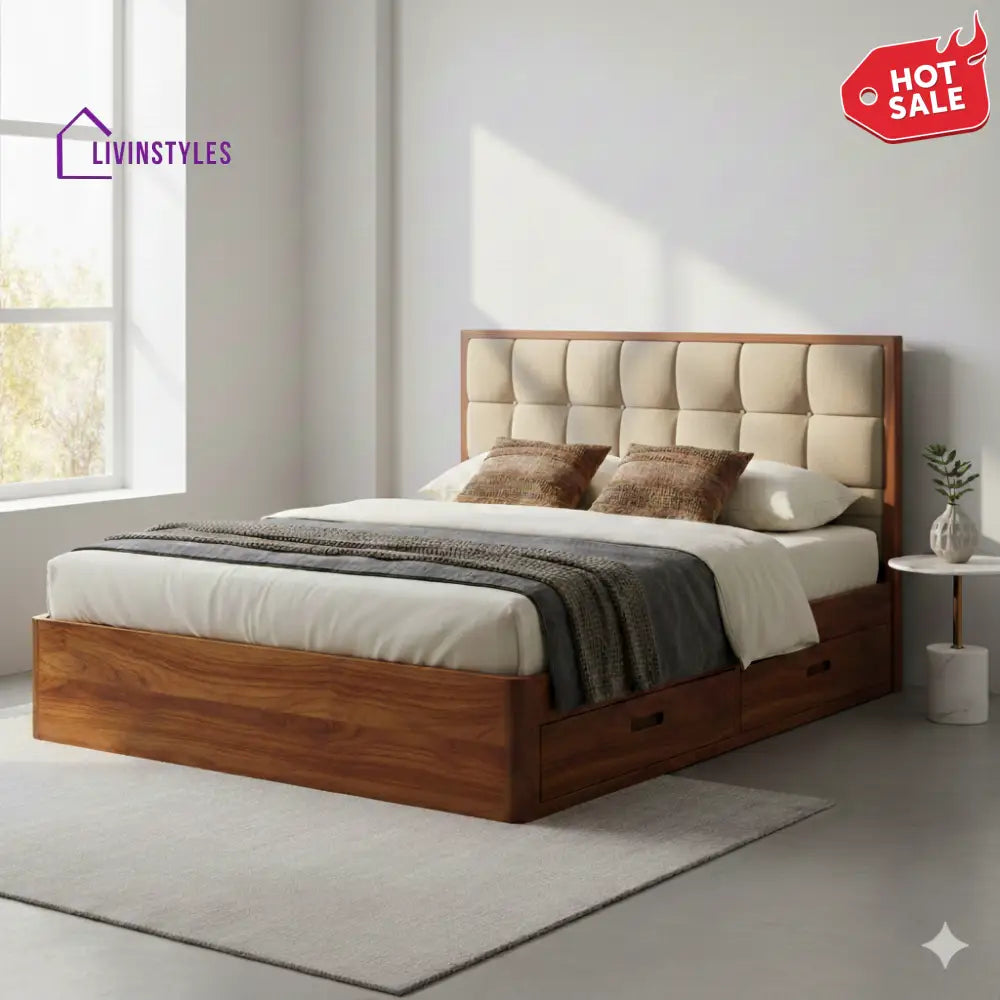 Joseph Premium Sheesham Wood Bed