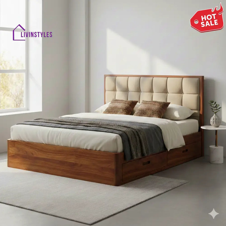 Joseph Premium Sheesham Wood Bed
