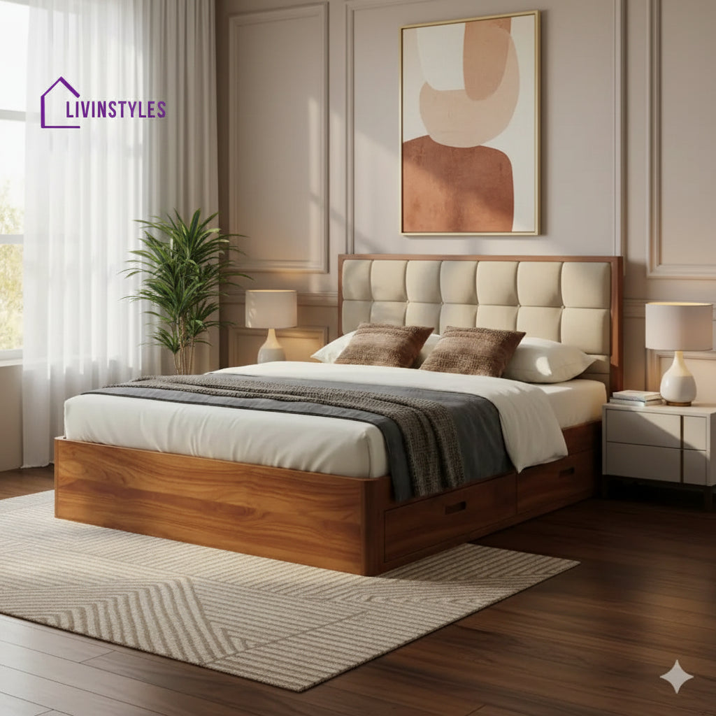 Joseph Premium Sheesham Wood Bed