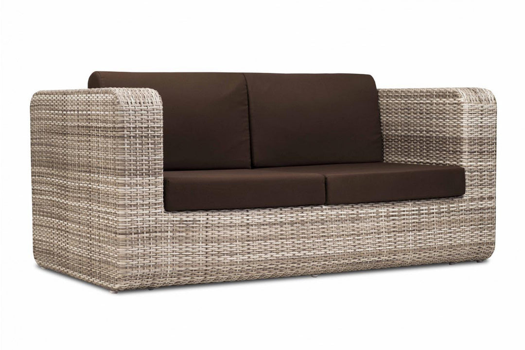 Maso Outdoor Sofa Set 2 Seater + 2 Single seater with 1 Central Table (Seashell)