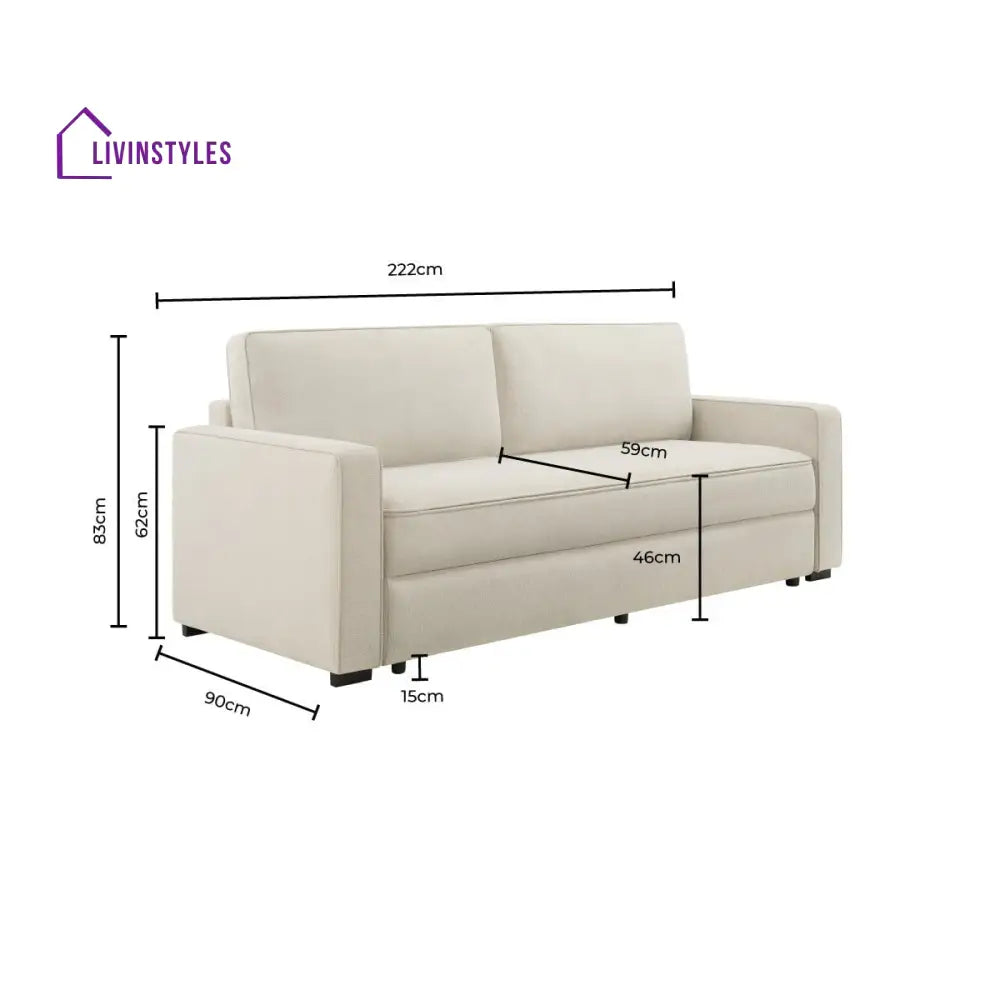 Juan Sofa Bed for Living Room - Natural - Sofas