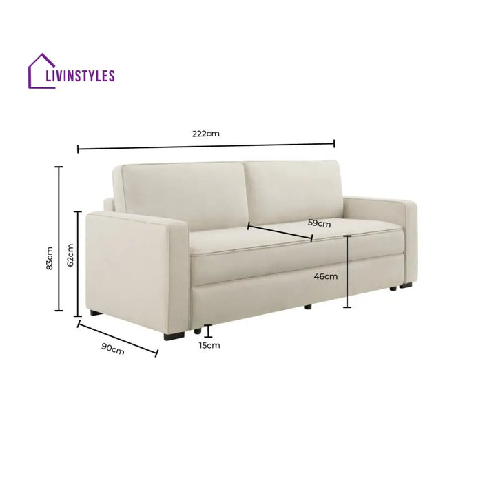 Juan Sofa Bed for Living Room - Natural - Sofas