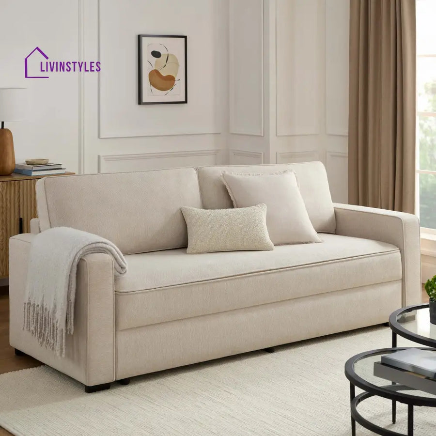 Juan Sofa Bed for Living Room - Natural - Sofas