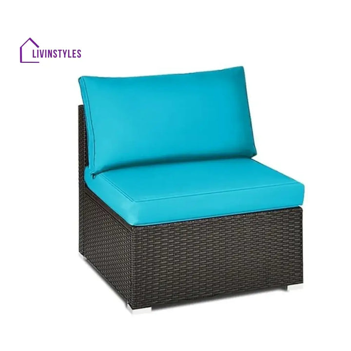 Juana 2-Piece Outdoor Wicker Armless Sofa - Sofa Set