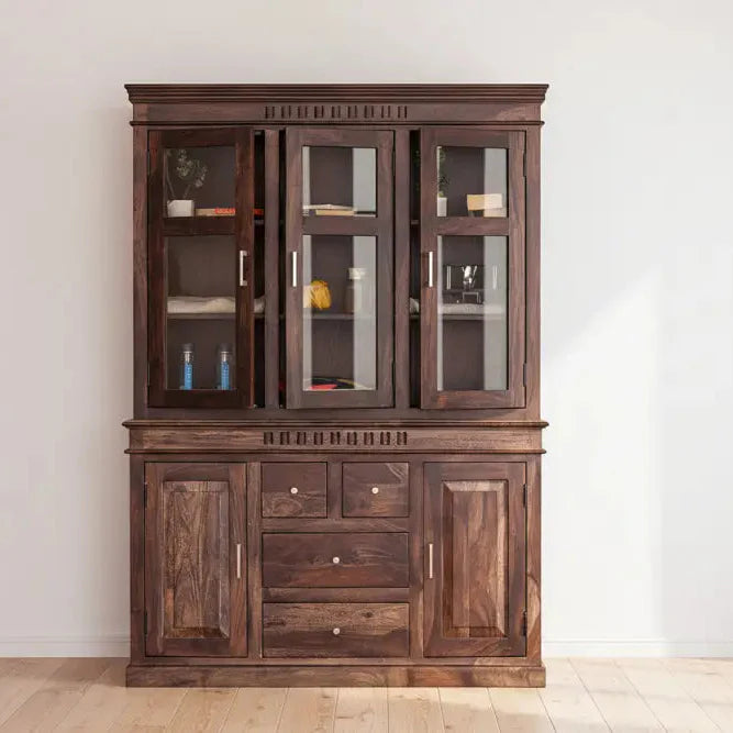 Juana Solid Wood Kitchen Cabinet Storage Cabinet