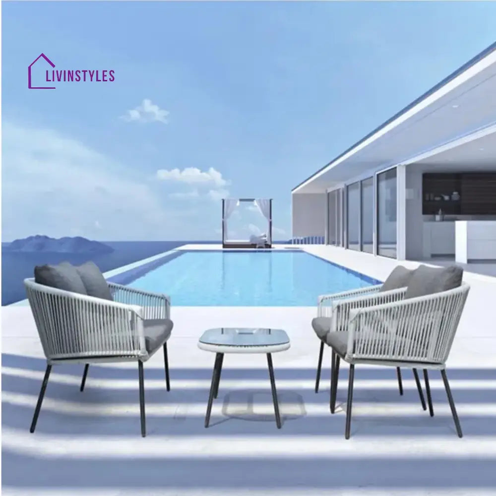 Juhi Outdoor 4 Seater Rope Conversation Sofa Set - Sofa Set