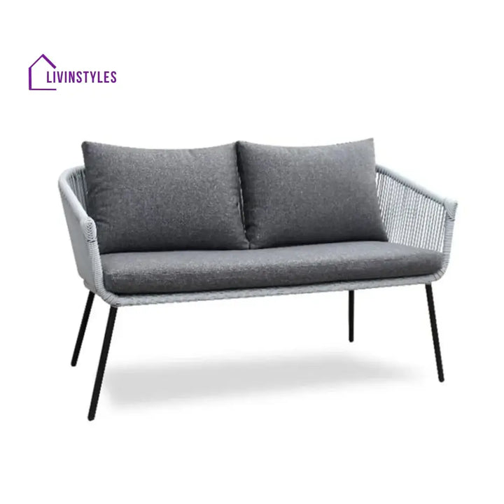Juhi Outdoor 4 Seater Rope Conversation Sofa Set - Sofa Set