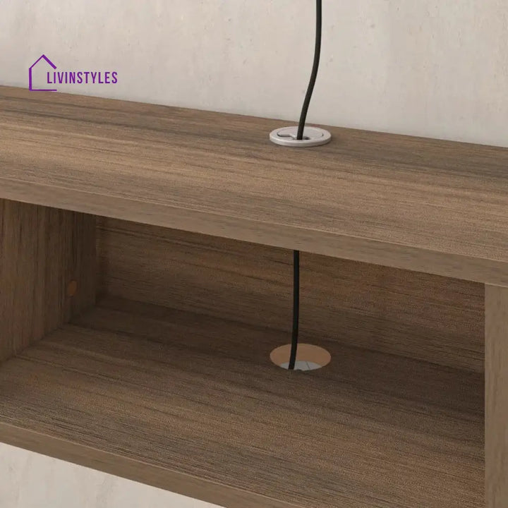 Julia Wall Mounted Wooden Finish Tv Unit Stand for Living Room