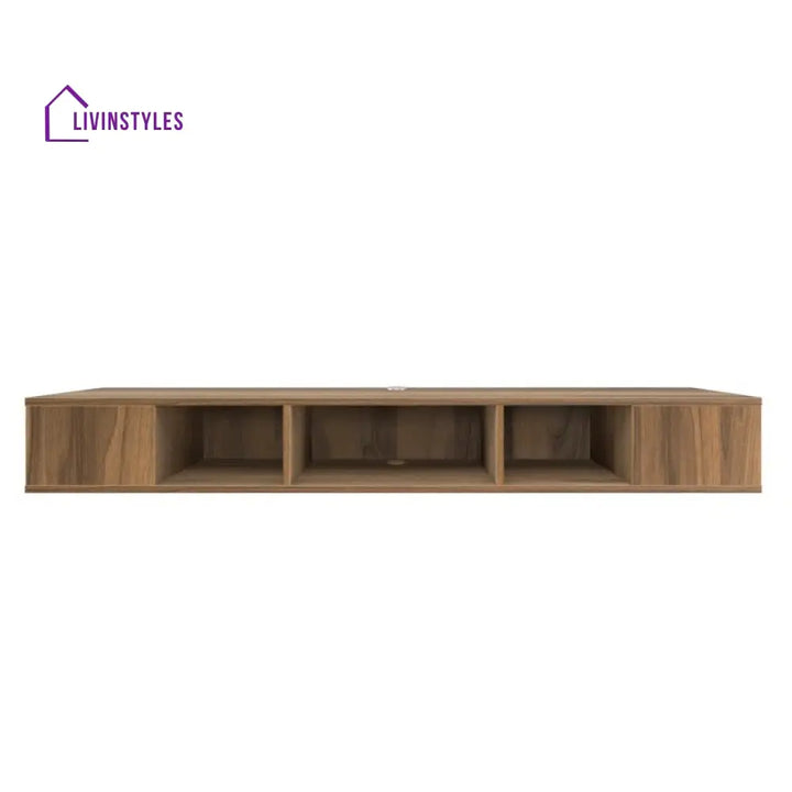 Julia Wall Mounted Wooden Finish Tv Unit Stand for Living Room