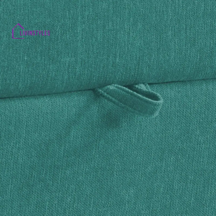 Kara Fabric 3 Seater Pull Out Sofa Cum Bed In Sea Green Colour