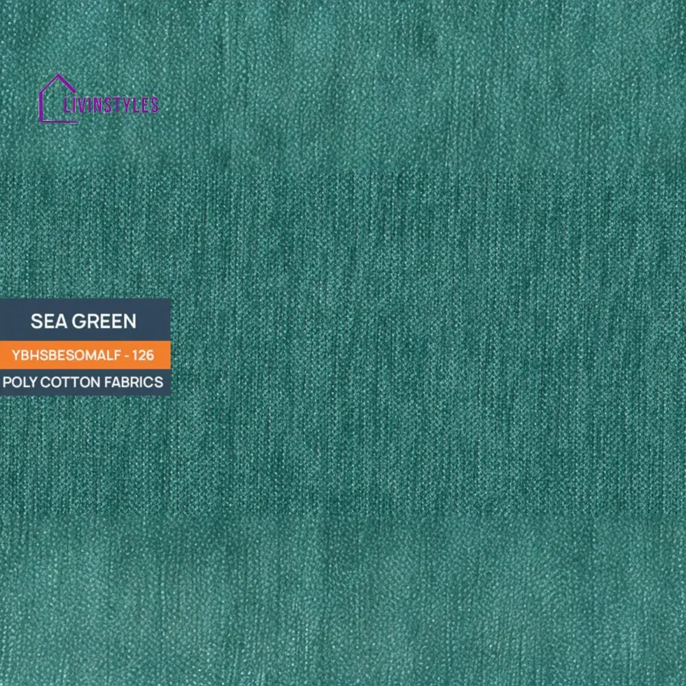 Kara Fabric 3 Seater Pull Out Sofa Cum Bed In Sea Green Colour