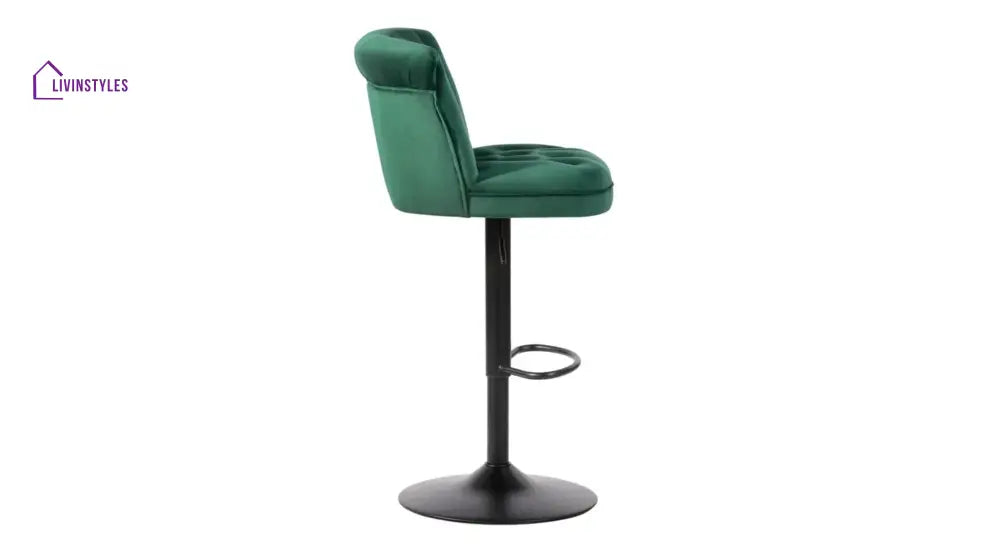 Green Color Cellan Swiel Adjustable Bar Stool