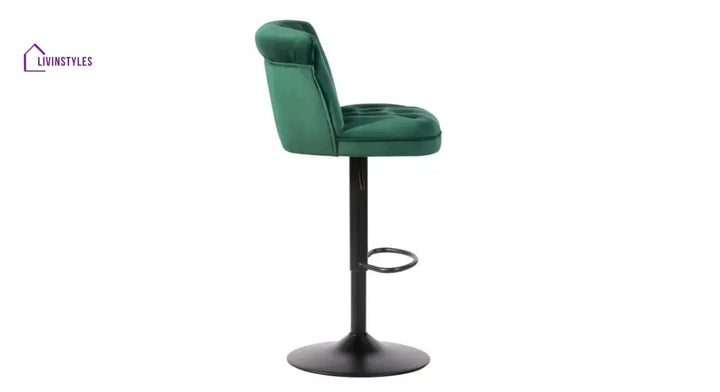 Green Color Cellan Swiel Adjustable Bar Stool