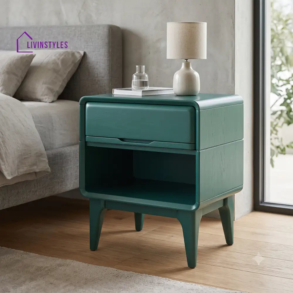 Juliette Premium Solid Wood Bedside Table | Side Table for Bedroom