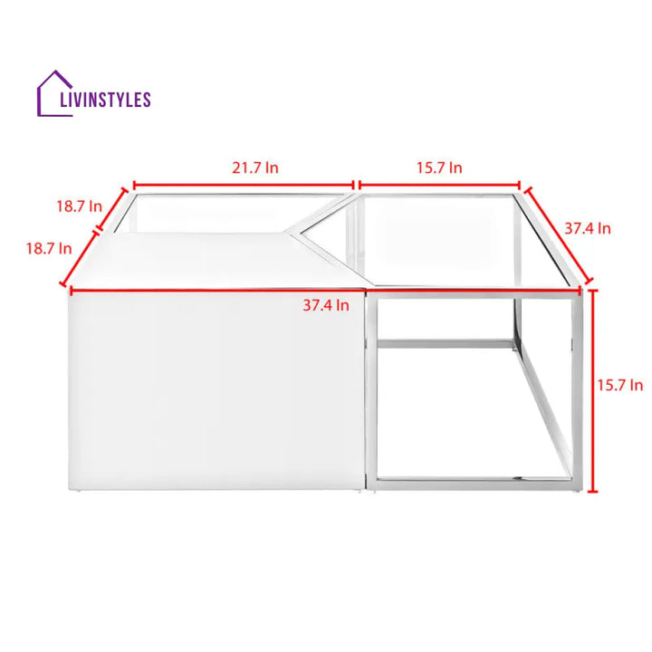 Juniper Stainless Steel Pvd Coated Coffee Table For Living Room