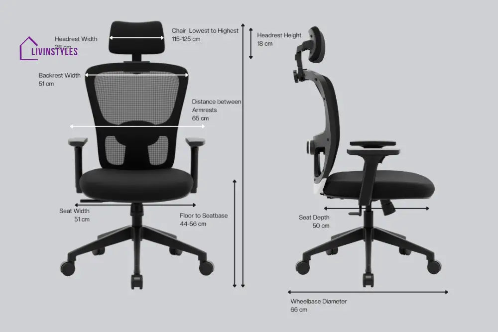 Jupiter Go High Back Mesh Office Chair Efficient Chairs