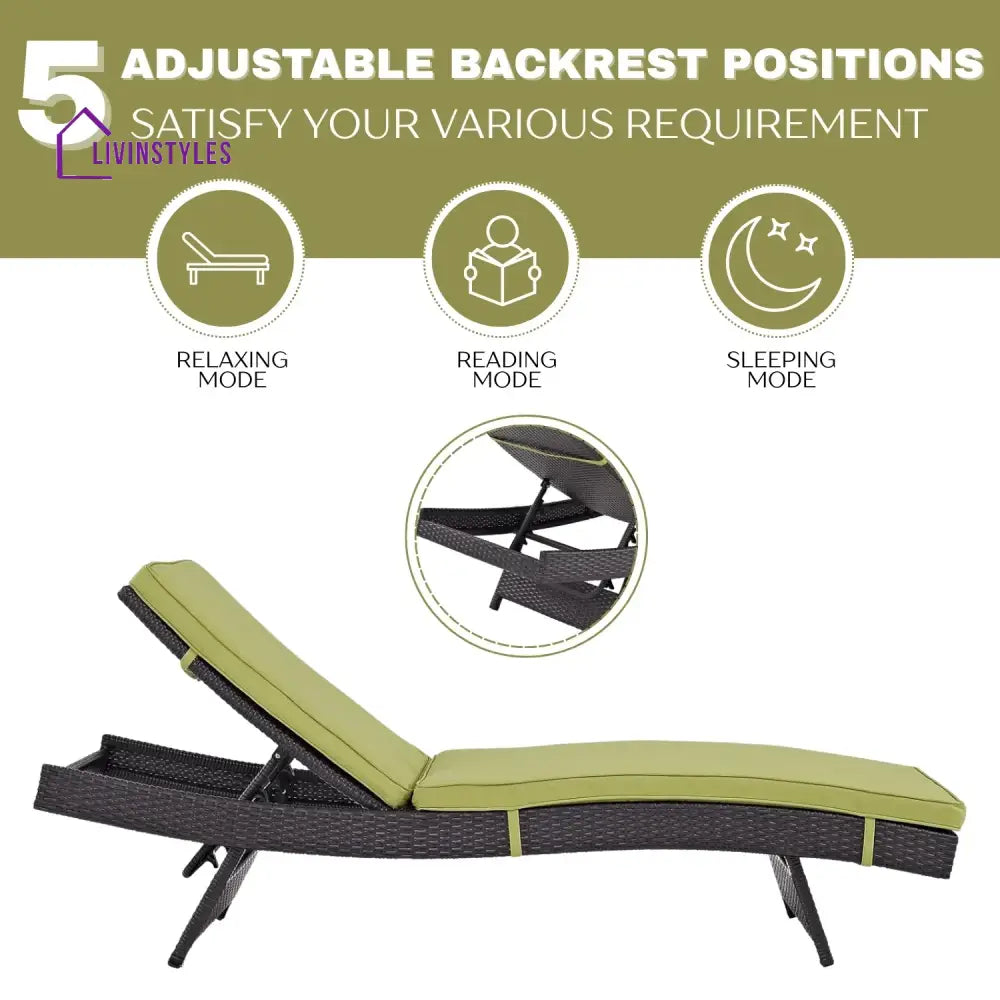 Jutta Outdoor Rattan Wicker Chaise Lounger For Poolside - Lounger Set