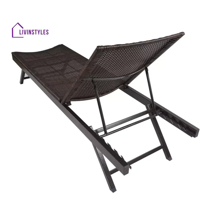 Juva Outdoor Swimming Poolside Lounger (Brown) - Loungers