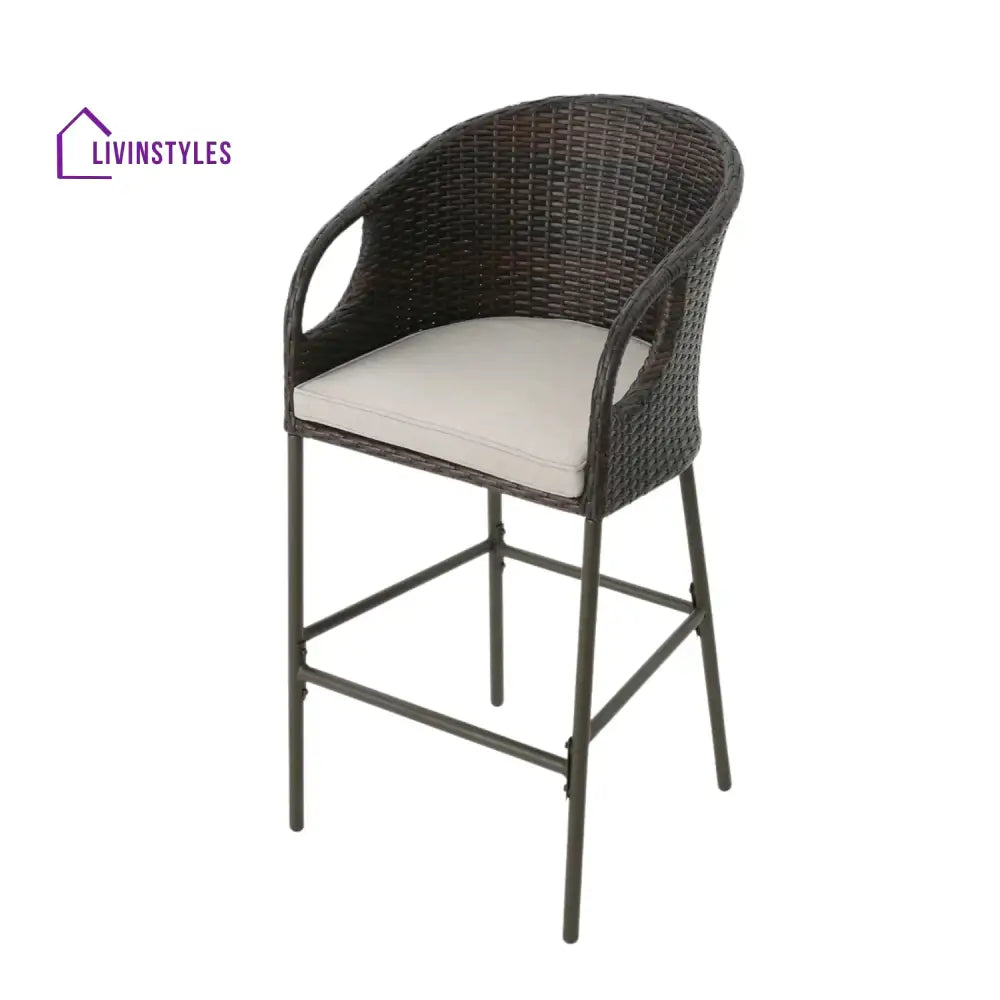 Juwairiya Outdoor Bar Set with High Top Table – All-Weather Rattan - Bar Set