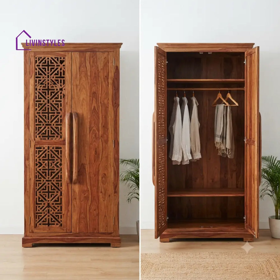 Jyestha Wooden Wardrobe for Clothes | Cupboard for Clothes