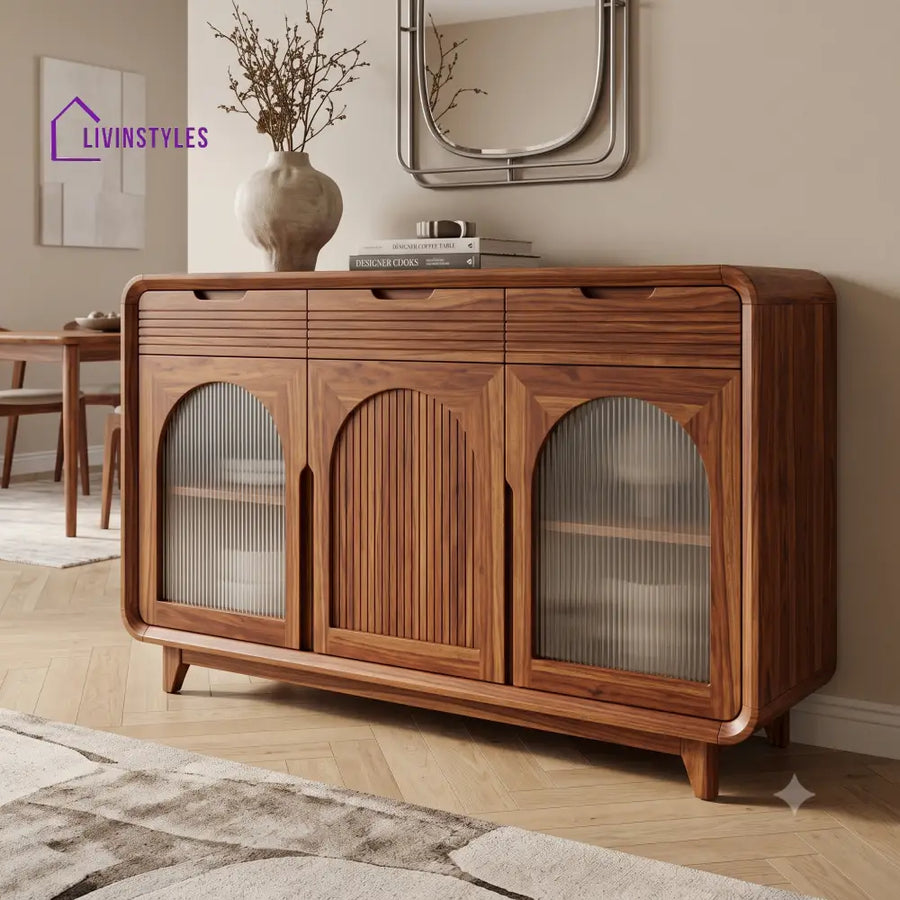 Jyothika Premium Sheesham Wood Sideboard and Cabinet for Living Room