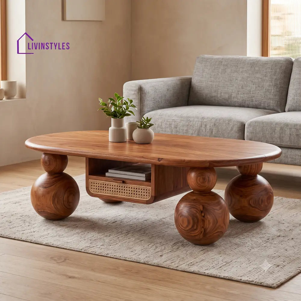 Jyothika Premium Solid Wood Coffee Table for Living Room Online