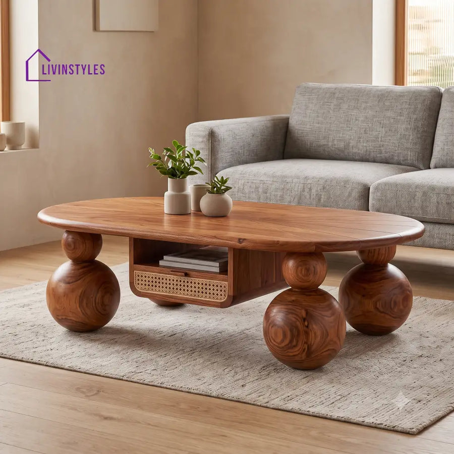 Jyothika Premium Solid Wood Coffee Table for Living Room Online