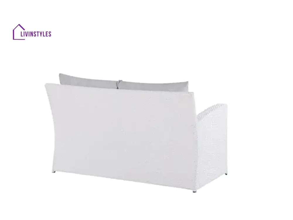 Jyoti Outdoor Grey Sofa Set: White/Light Patio Furniture