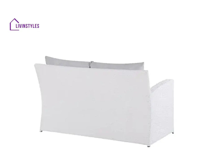 Jyoti Outdoor Grey Sofa Set: White/Light Patio Furniture