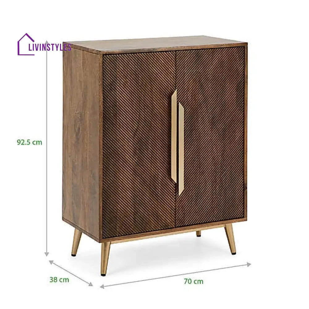 Nismaaya Anne Solid Mango Wood Cabinet