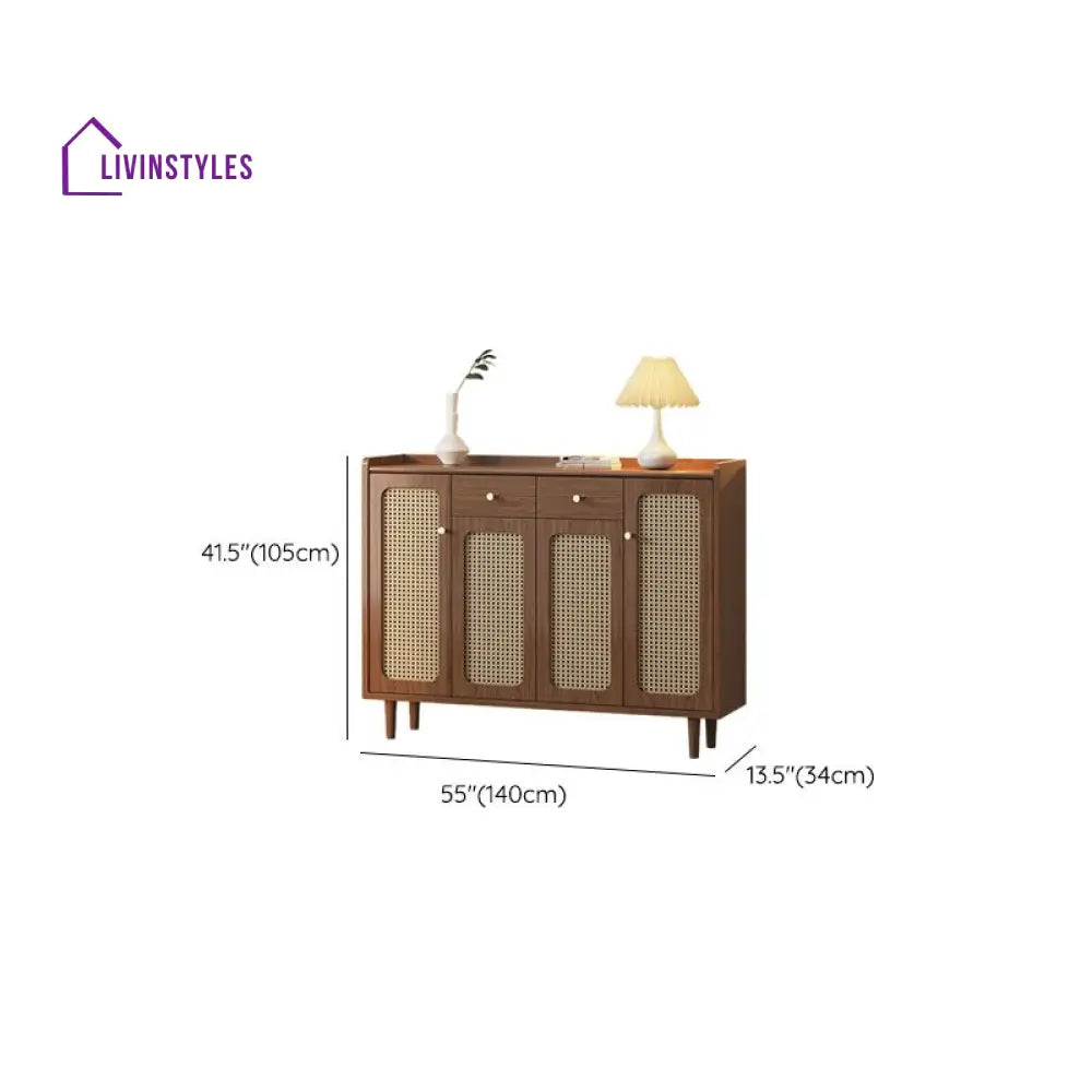 Kabir Solid Wood Shoe Rack for Living Room | Hallway | Entryway