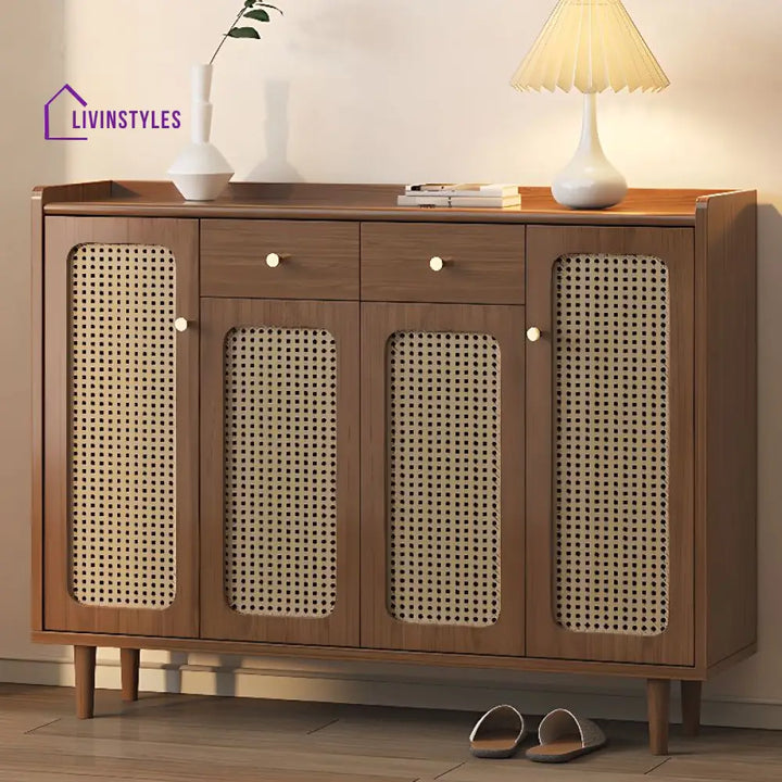 Kabir Solid Wood Shoe Rack for Living Room | Hallway | Entryway