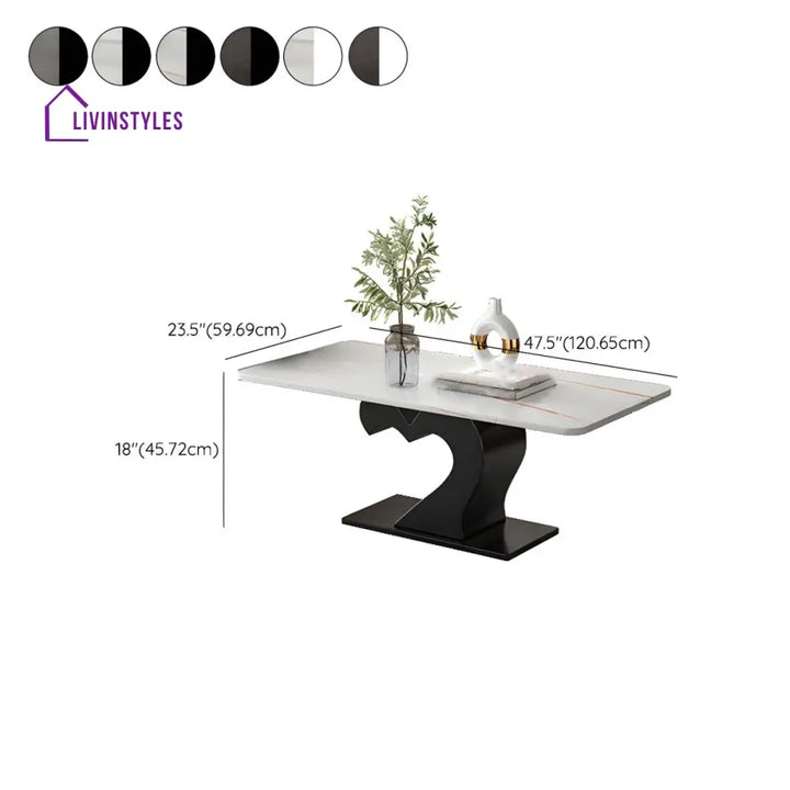 Kabir Stainless Steel Coffee Table Set | Heart Shape Coffee Table
