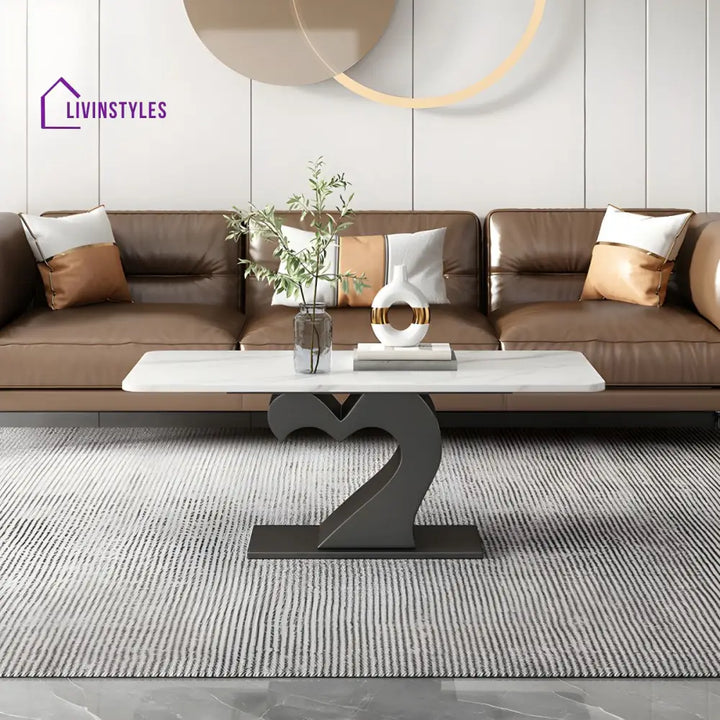 Kabir Stainless Steel Coffee Table Set | Heart Shape Coffee Table
