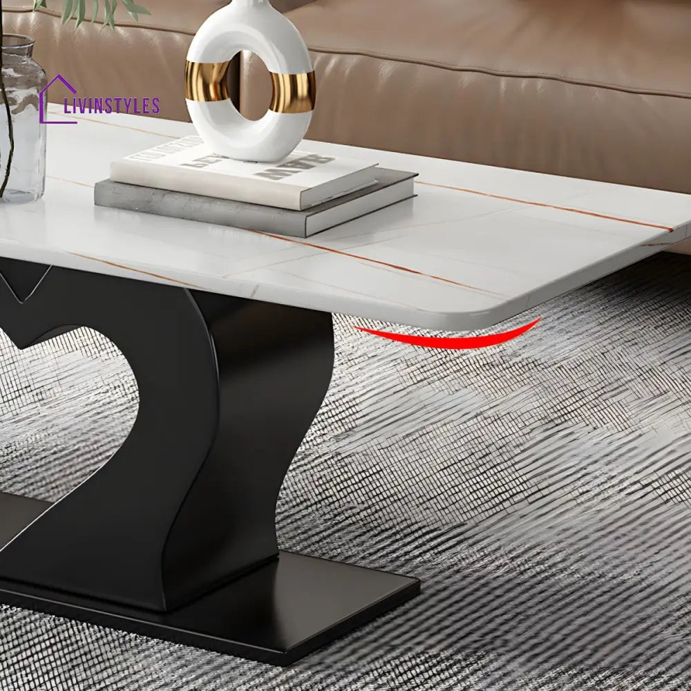 Kabir Stainless Steel Coffee Table Set | Heart Shape Coffee Table
