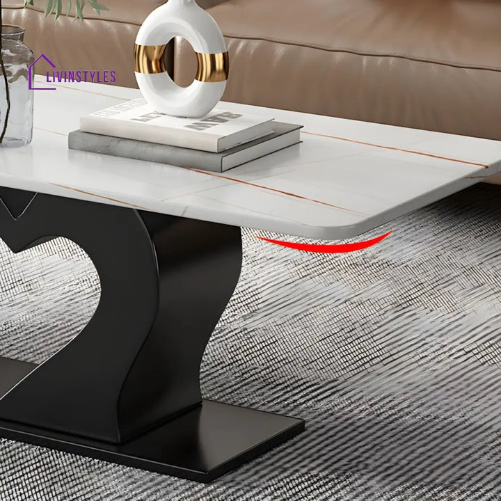 Kabir Stainless Steel Coffee Table Set | Heart Shape Coffee Table