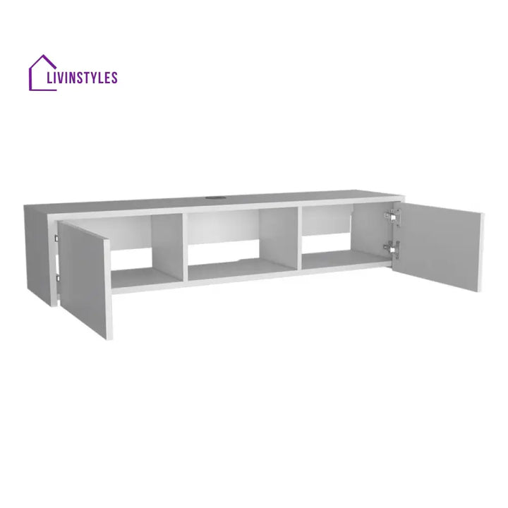 Kaelani Wooden Finish Tv Unit Stand for Living Room